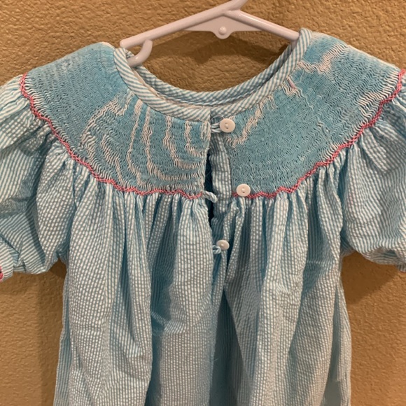 Smocked Dress with Bunnies - Picture 3 of 5